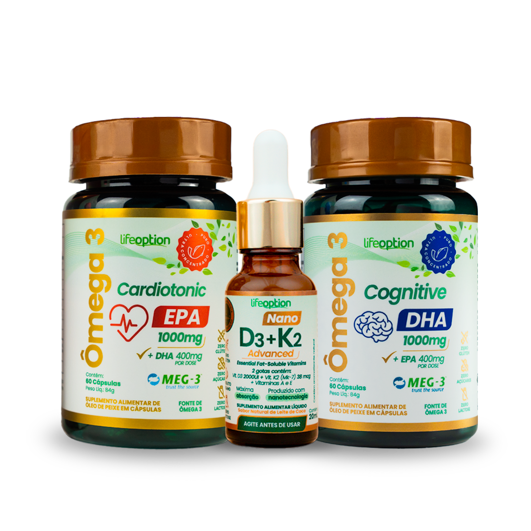 Protocolo Avançado KIT ÔMEGA-3 + Imunidade