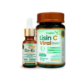 Protocolo Essencial Imunidade Nano D3 K2 Advanced + Lisin C Viral Guard