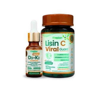 Protocolo Essencial Imunidade Nano D3 K2 Advanced + Lisin C Viral Guard